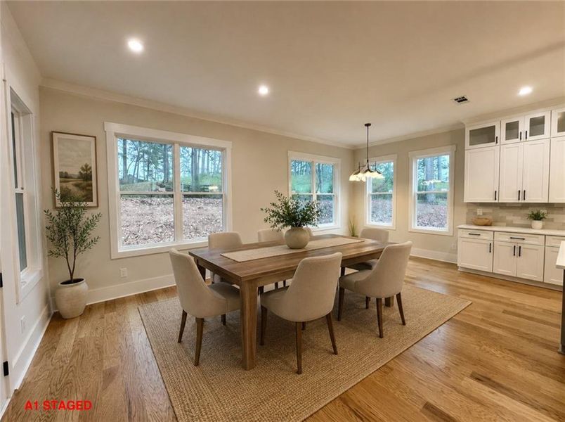 Furnished interior view inside a new home in , Marietta (Image 18).