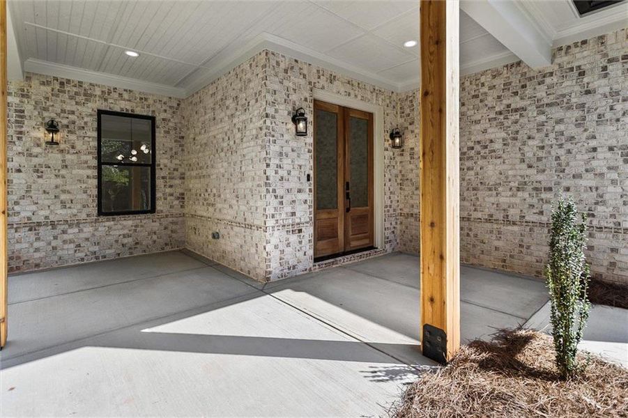 Exterior details and patio area of a home in , Winder (Image 37). Exterior details and patio area of a home in , Winder (Image 37).