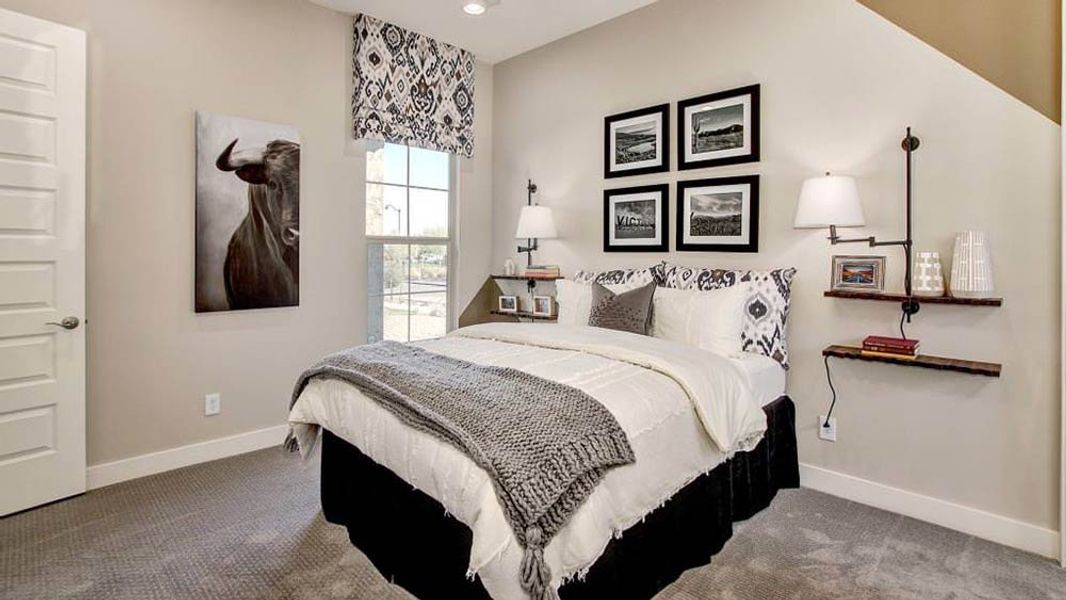 Representative furnished interior of a home built from the Shire by Taylor Morrison in Victory at Verrado Venture II Collection 55+, Buckeye (Image 17).