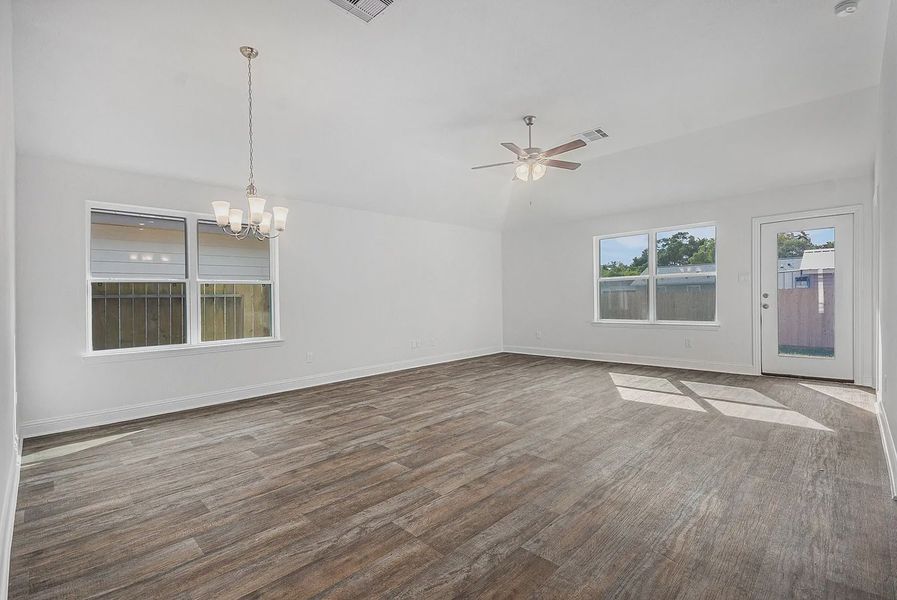 Spacious, unfurnished interior of a new home in Kiber Reserve, Angleton (Image 10). Spacious, unfurnished interior of a new home in Kiber Reserve, Angleton (Image 10).