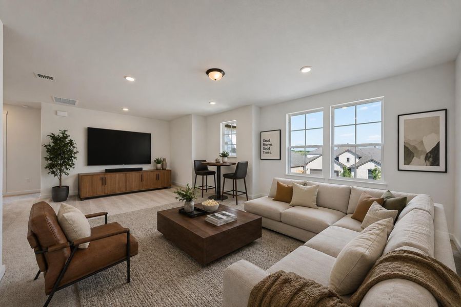 Furnished interior view inside a new home in , Buda (Image 5).