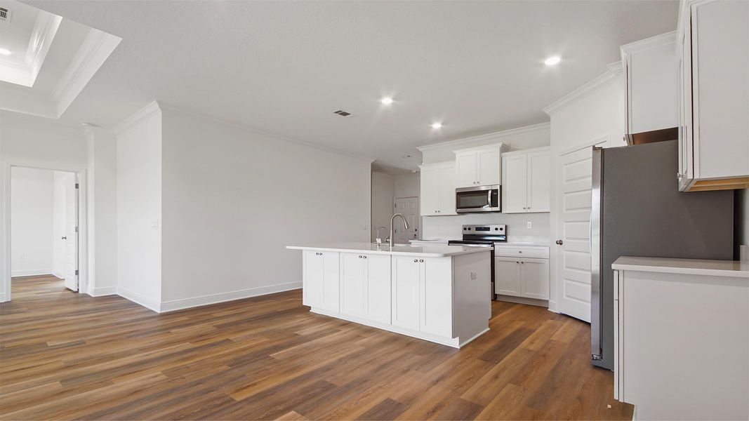 Furnished interior view inside a new home in Caballeros Estates At Hombre, Panama City Beach (Image 6).