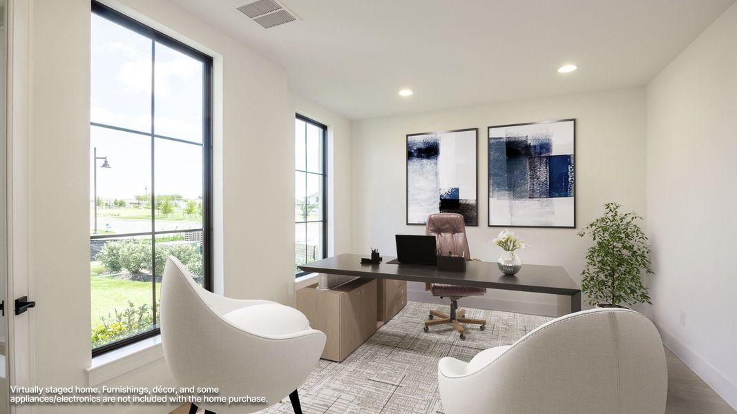 Furnished interior view inside a new home in Santa Rita Ranch - Eldorado, Liberty Hill (Image 7).