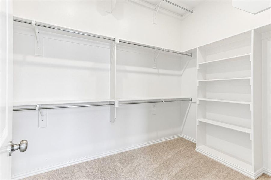 Featuring plenty of storage space and seasonal hanging racks, your fantastic new owner's closet is a dream come true! Featuring plenty of storage space and seasonal hanging racks, your fantastic new owner's closet is a dream come true!