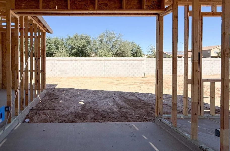 Covered patio