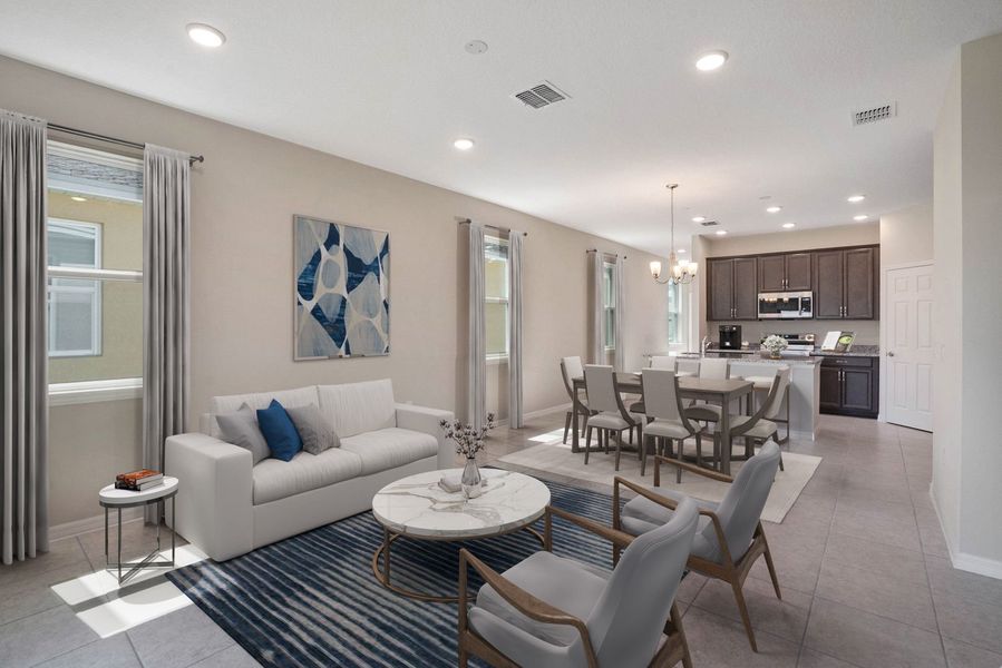 Family Room of The Bellinger at Wynnstone Family Room of The Bellinger at Wynnstone