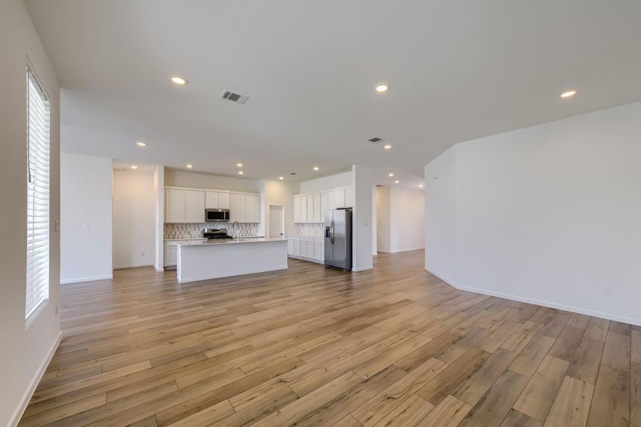 Includes refrigerator.