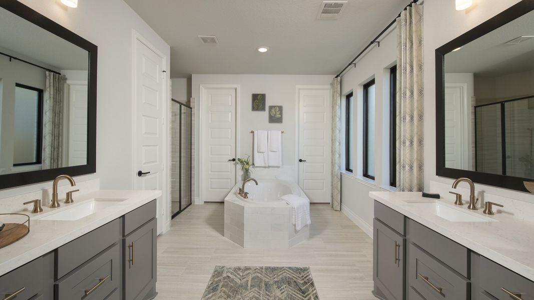 Representative furnished interior of a home built from the 3791W by Perry Homes in Valencia, Manvel (Image 15).