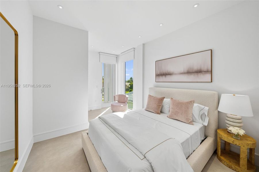 Furnished interior view inside a new home in , Miami Beach (Image 6). Furnished interior view inside a new home in , Miami Beach (Image 6).