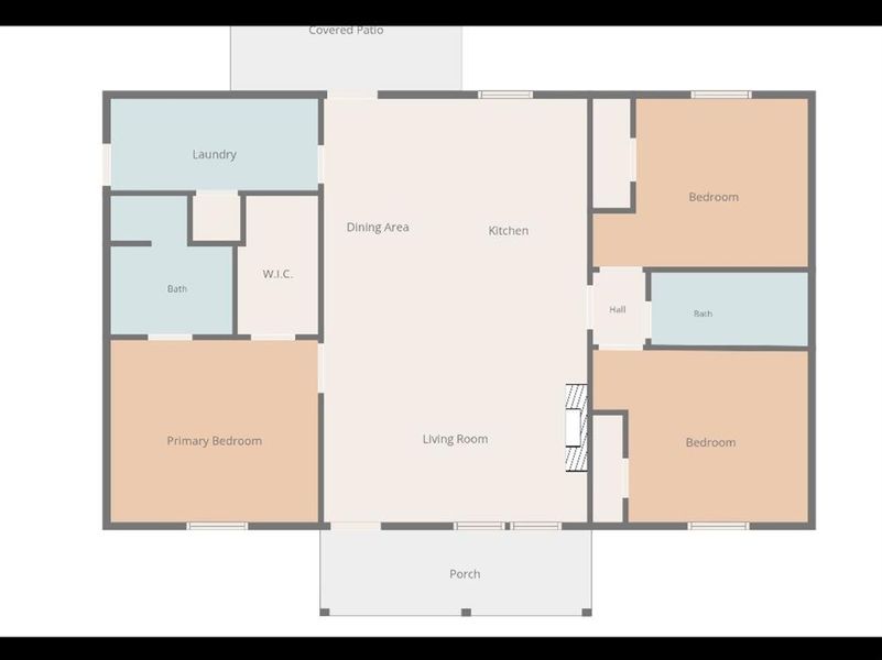 2D floor plan layout of this home in , Springtown, TX (Image 3). 2D floor plan layout of this home in , Springtown, TX (Image 3).