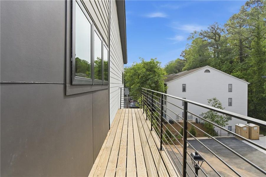 Exterior details and patio area of a home in , Atlanta (Image 32).