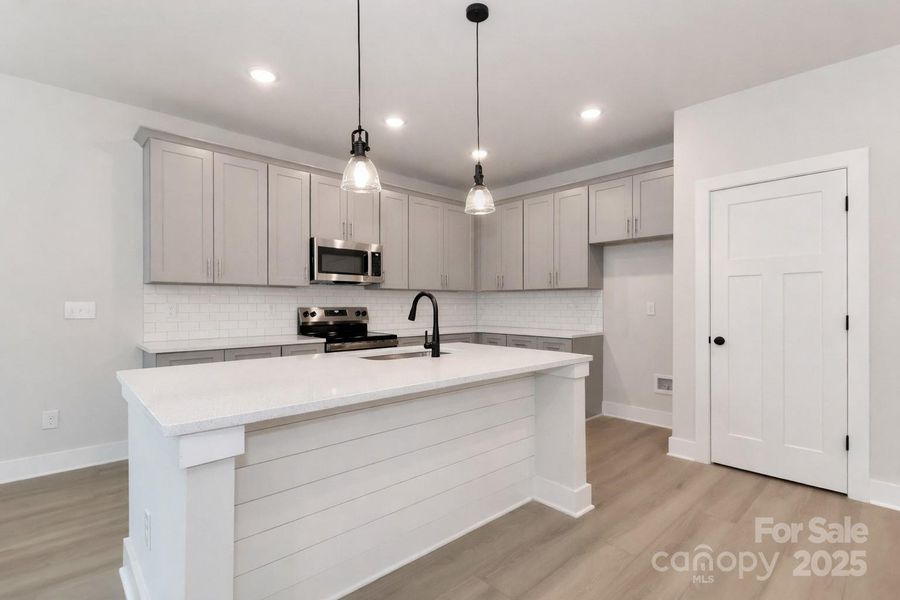 Kitchen with Black Fixtures