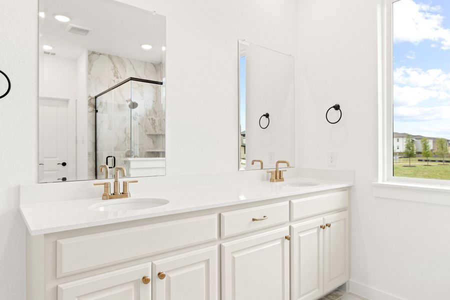 Furnished interior view inside a new home in Willow Grove Single-Family Homes, Melissa (Image 17). Furnished interior view inside a new home in Willow Grove Single-Family Homes, Melissa (Image 17).