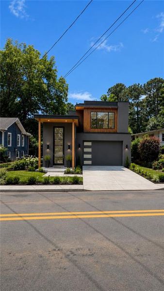 Front exterior of a new home in , Atlanta, GA, highlighting curb appeal (Image 2). Front exterior of a new home in , Atlanta, GA, highlighting curb appeal (Image 2).