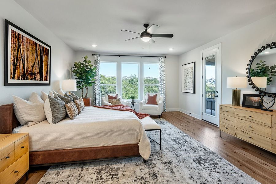 Furnished interior view inside a new home in Travisso, Leander (Image 7).