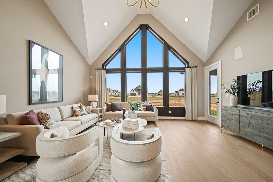 Furnished interior view inside a new home in Grange 45', Katy (Image 5).