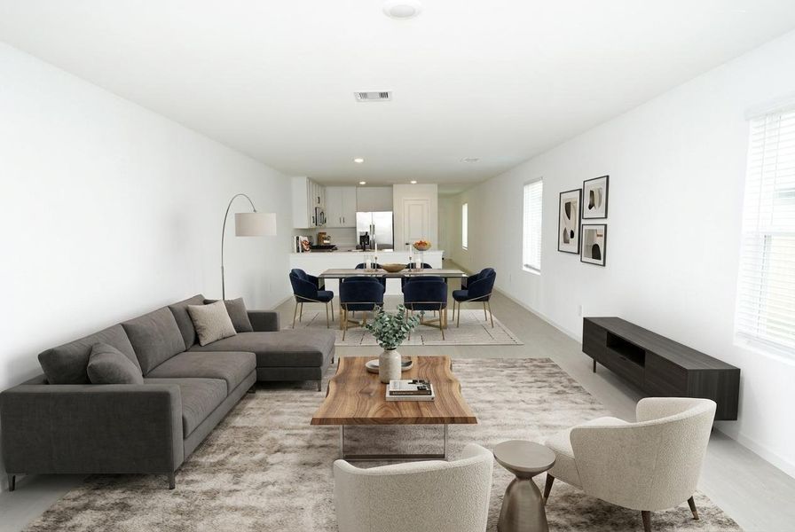 Furnished interior view inside a new home in Wharton Lakes, Wharton (Image 16).