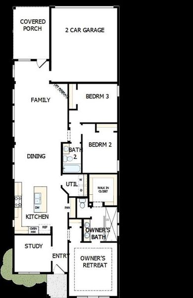 2D floor plan layout of this home in Mantua Point Gardens, Van Alstyne, TX (Image 3). 2D floor plan layout of this home in Mantua Point Gardens, Van Alstyne, TX (Image 3).