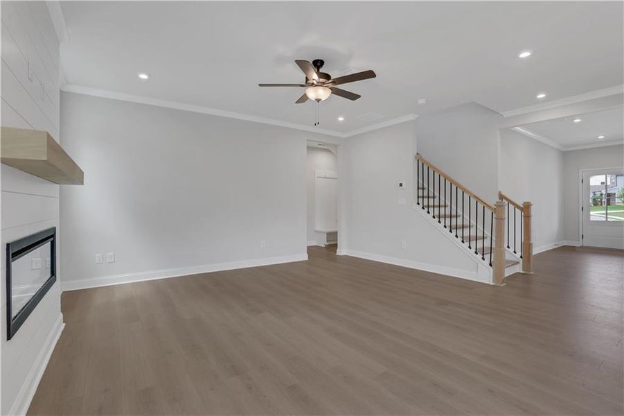 Spacious, unfurnished interior of a new home in The Paddocks at Doc Hughes, Buford (Image 37).