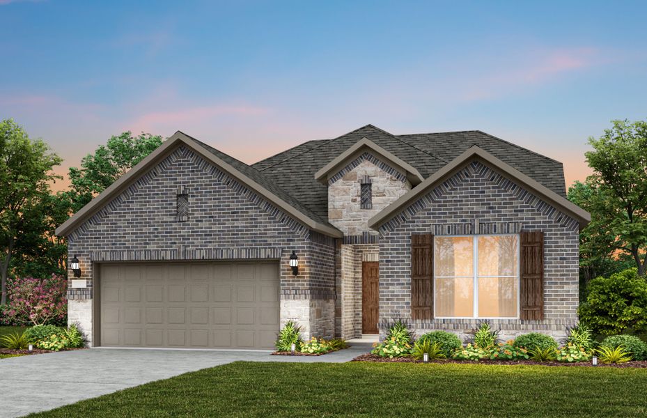 Representative exterior photo of a completed home built from the Harvard by Pulte Homes in Ribbonwood, Aubrey, TX (Image 23).