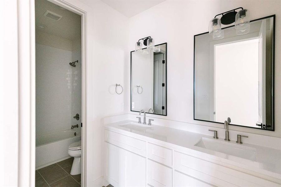 Furnished interior view inside a new home in , Aledo (Image 16). Furnished interior view inside a new home in , Aledo (Image 16).