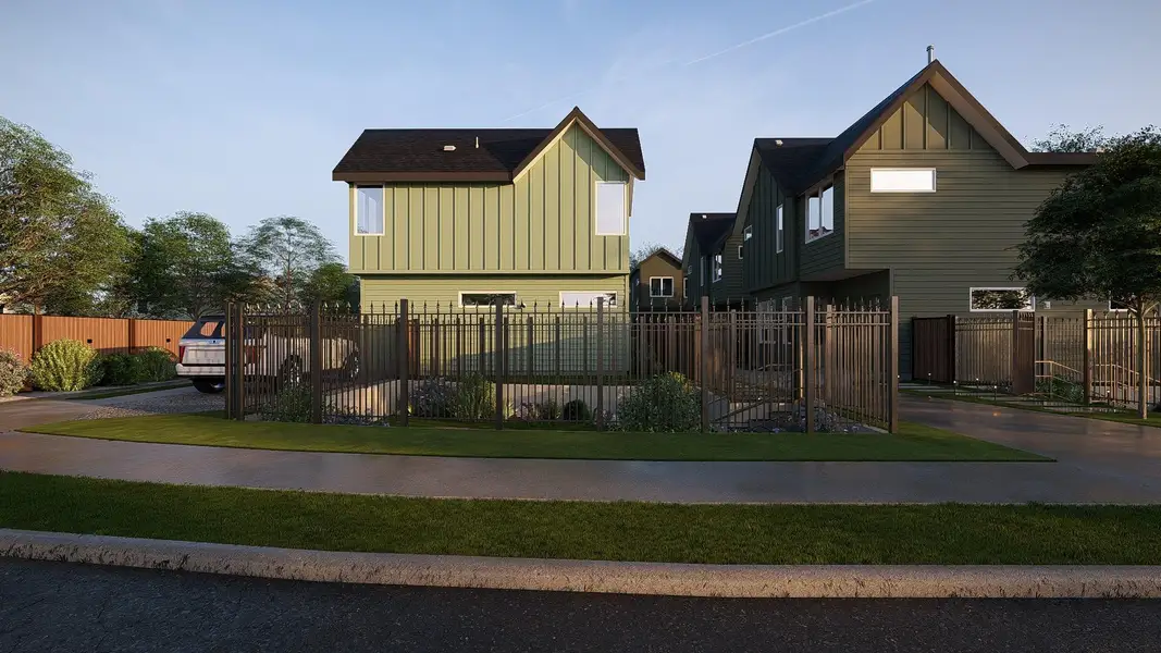 Front exterior of a new home in , Austin, TX, highlighting curb appeal (Image 16).