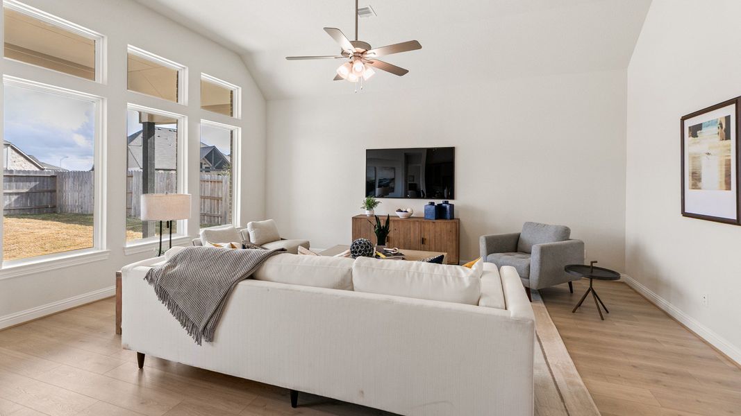 Representative furnished interior of a home built from the Tulane by Brightland Homes in Katy Lakes, Katy (Image 8).