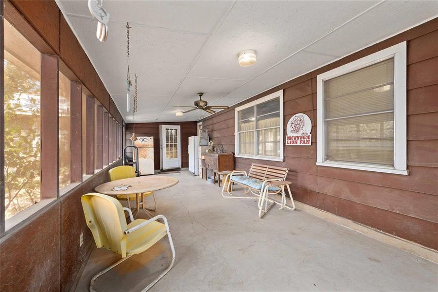 Exterior details and patio area of a home in , Brownwood (Image 26).