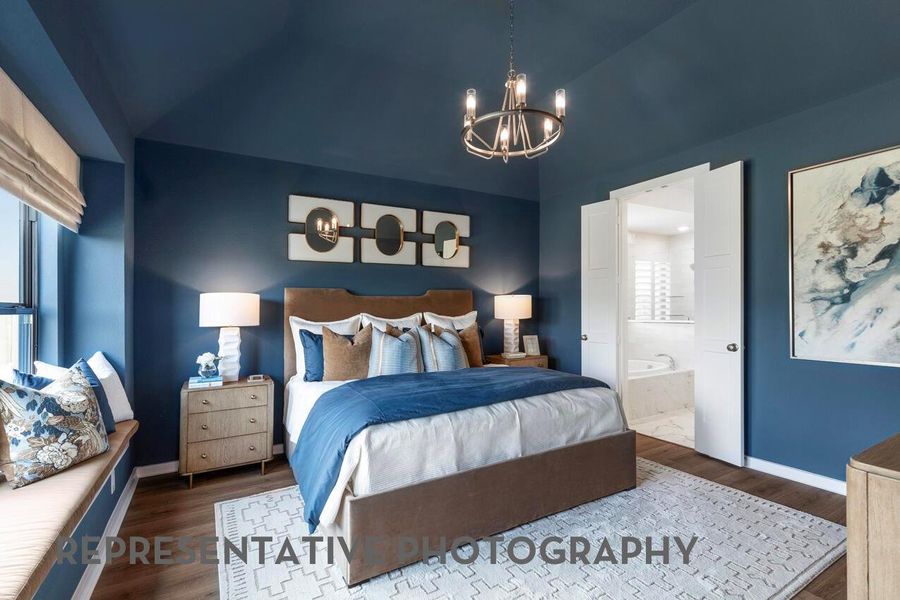 Furnished interior view inside a new home in Bridgeland, Cypress (Image 8).