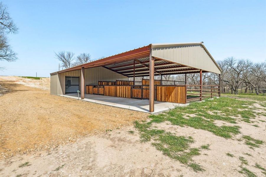View of outbuilding with an outbuilding and an exterior structure