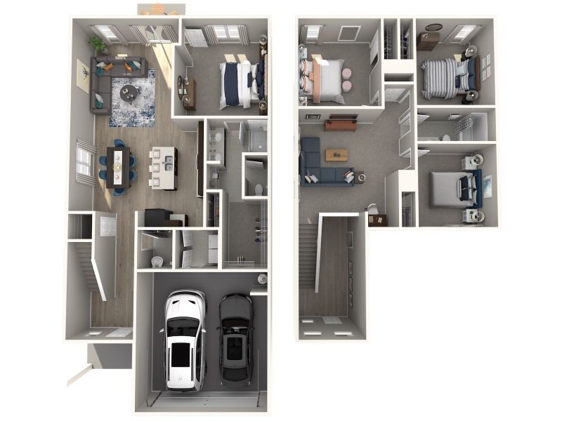 2D floor plan layout for the Yellowstone by Meritage Homes in The Grove at Stuart Crossing - Premier Series, Bartow, FL (Image 4).