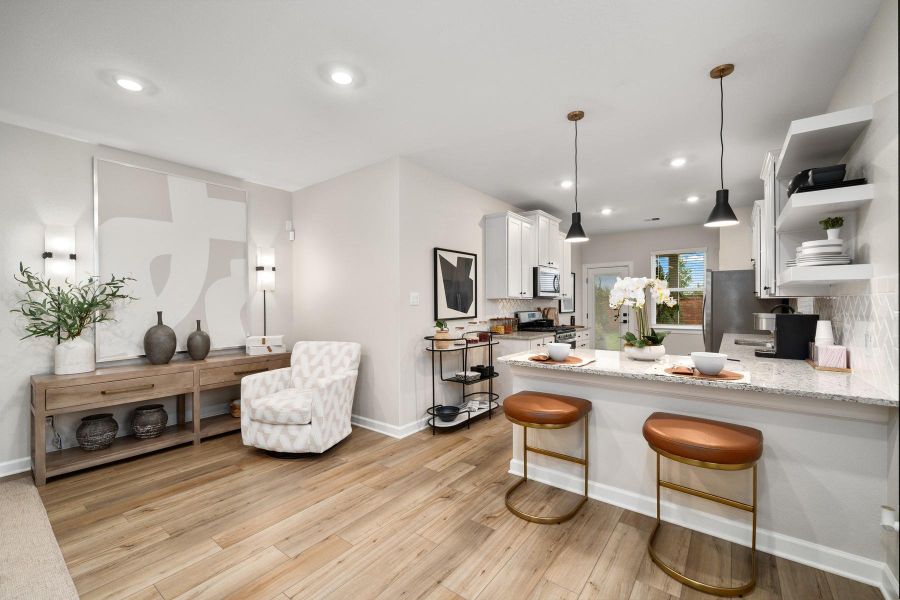 Furnished interior view inside a new home in , Katy (Image 8).