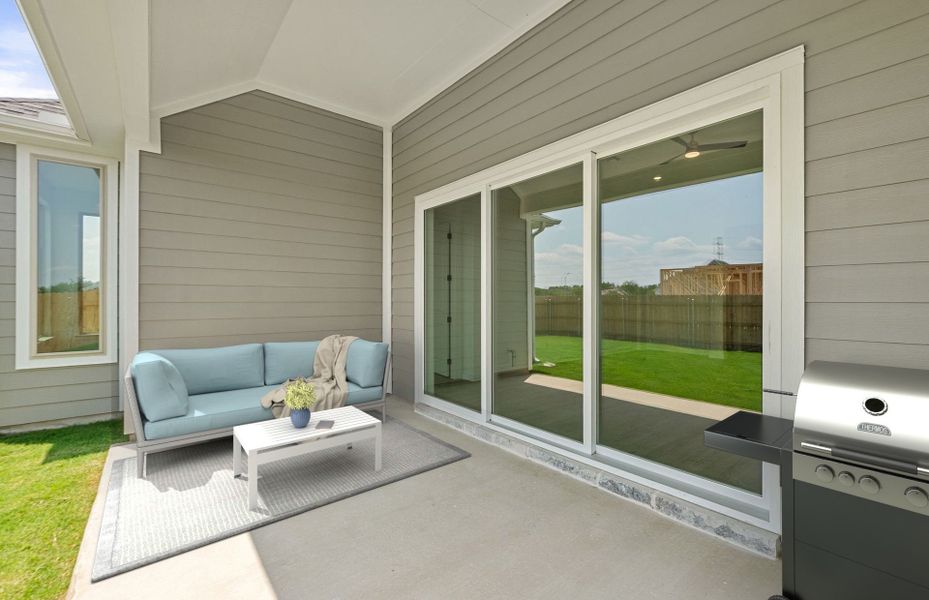 Representative exterior details of a home built from the Boling by Pulte Homes in Kuempel Farms, Pflugerville (Image 3). Representative exterior details of a home built from the Boling by Pulte Homes in Kuempel Farms, Pflugerville (Image 3).