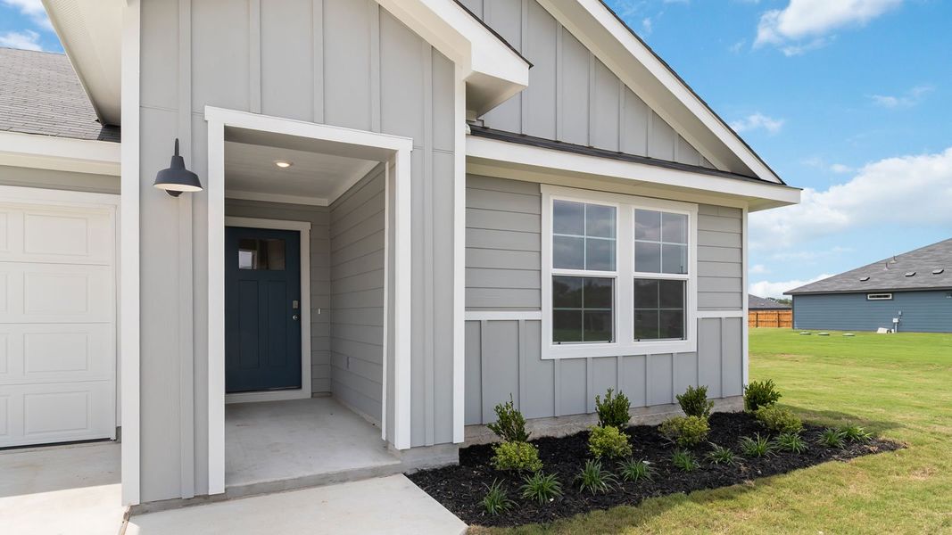 Exterior details and patio area of a home in Railhead, Cedar Creek (Image 4). Exterior details and patio area of a home in Railhead, Cedar Creek (Image 4).