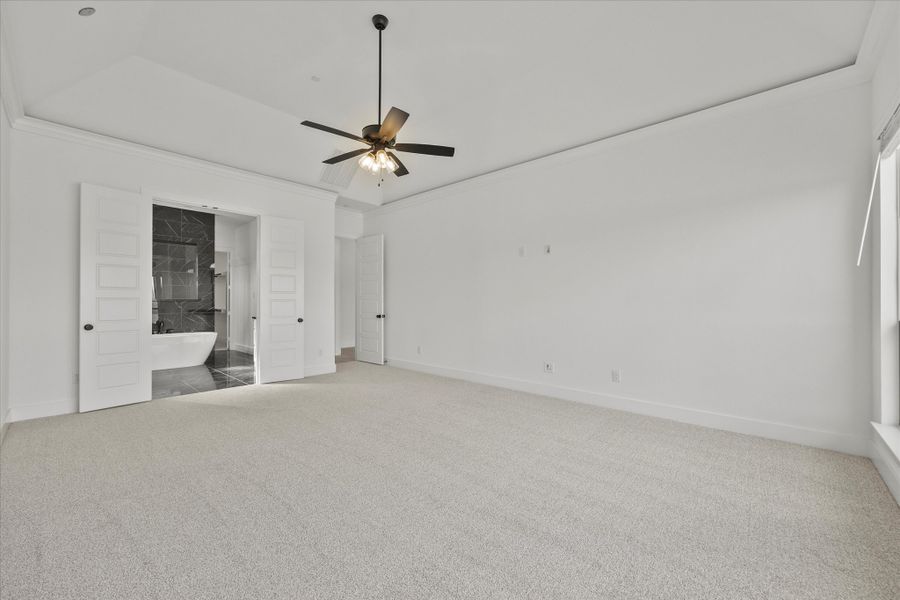 Representative unfurnished interior of a home built from the Davenport by Windsor Homes in Winding Creek, Rockwall (Image 25).