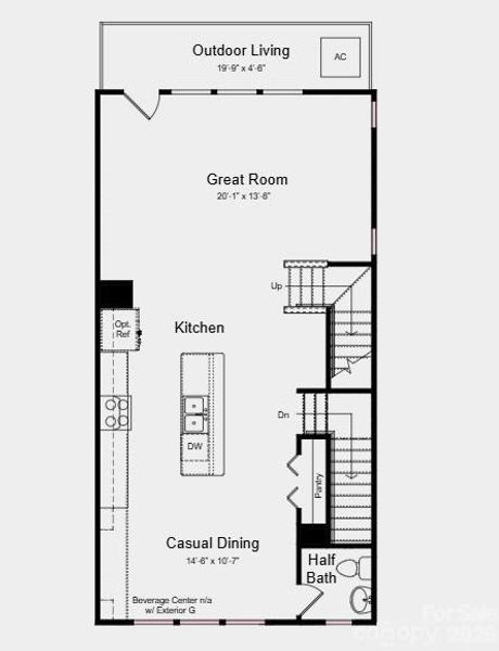 Additional highlights include: main floor bedroom with a full bathroom, garage service door, and a shower with a built-in bench in the primary bathroom.