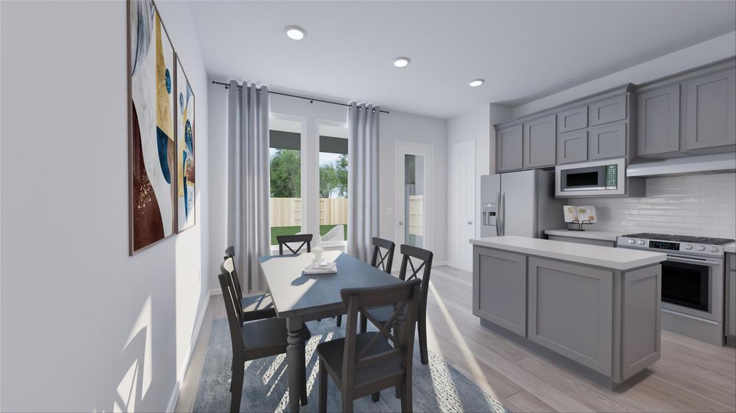 Furnished interior view inside a new home in Oakberry Trails, Waller (Image 16).