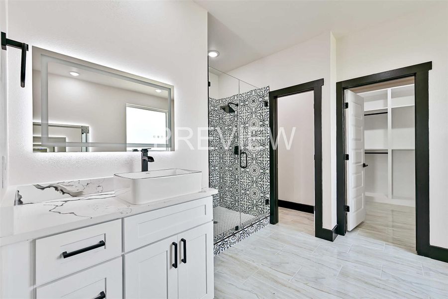 Furnished interior view inside a new home in , Angleton (Image 11).