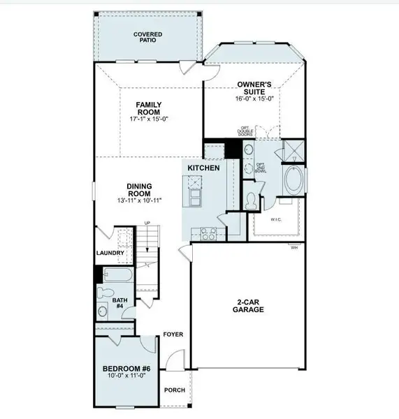 2D floor plan layout of this home in Summerview, Fulshear, TX (Image 3).