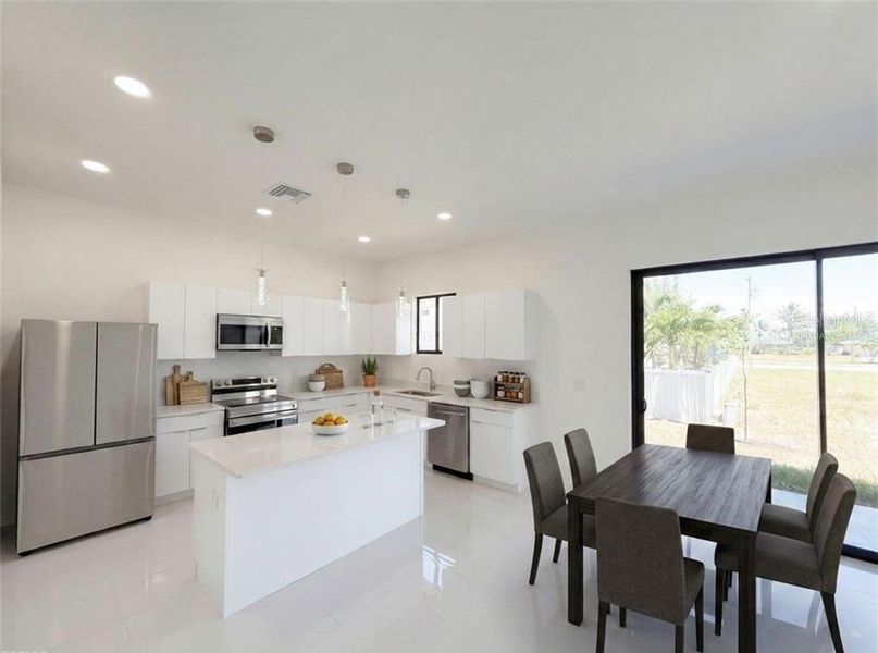 Furnished interior view inside a new home in , Cape Coral (Image 14).