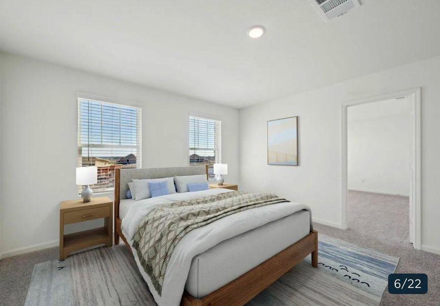 Furnished interior view inside a new home in Spring Creek Trails, Magnolia (Image 6).