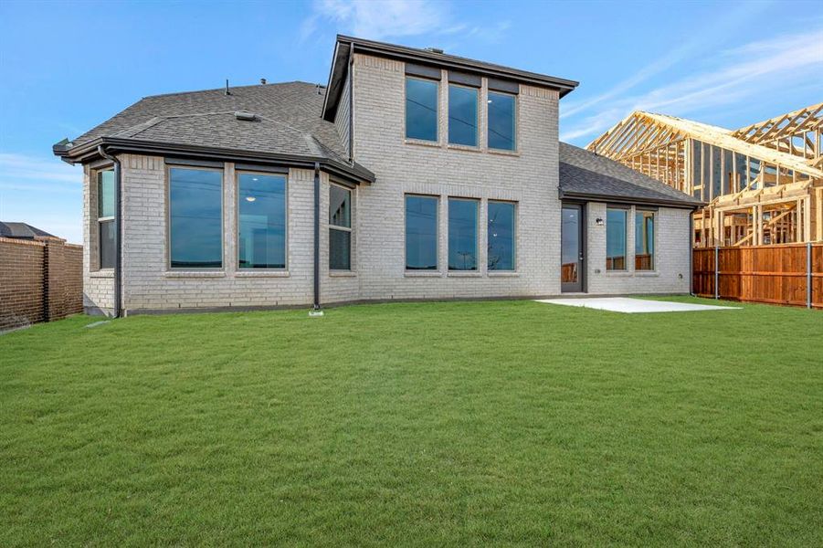 Exterior details and patio area of a home in Lilyana, Celina (Image 3). Exterior details and patio area of a home in Lilyana, Celina (Image 3).