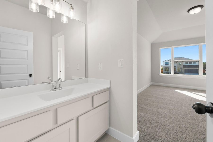 Furnished interior view inside a new home in Lariat, Liberty Hill (Image 15).