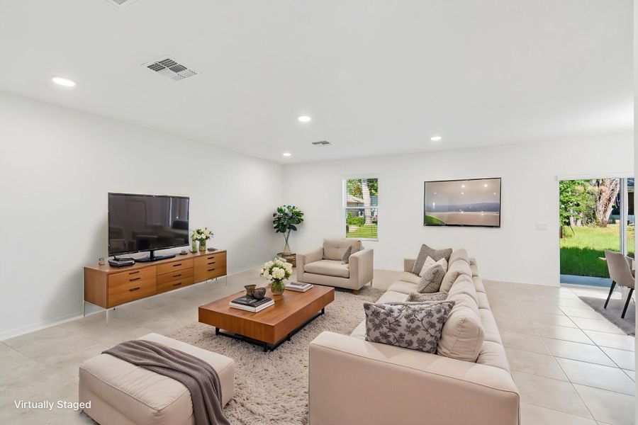 Family Room - Virtually Staged