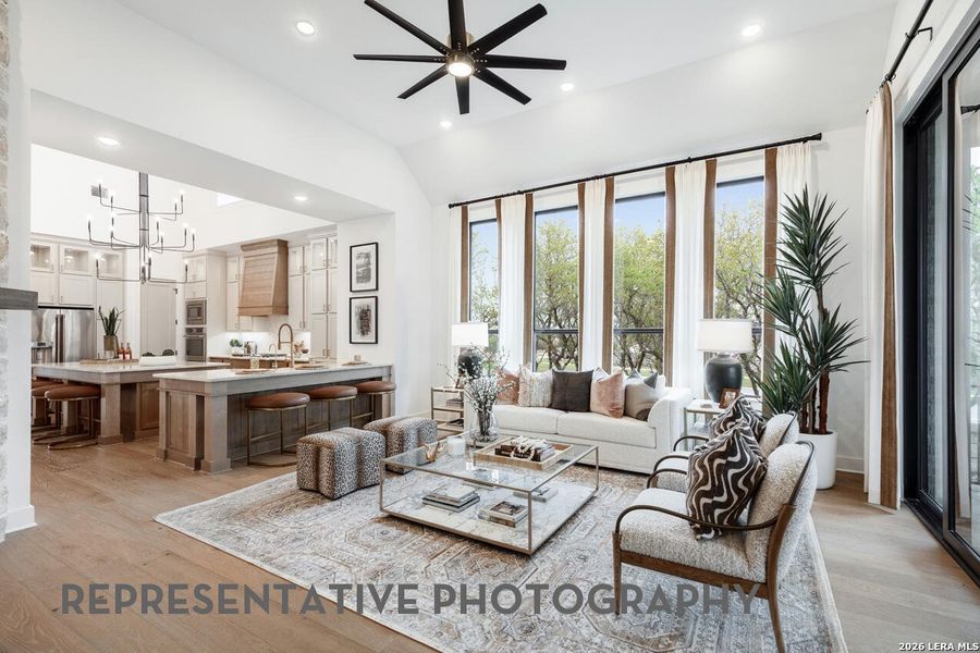 Furnished interior view inside a new home in Hallie's Cove, Schertz (Image 11).