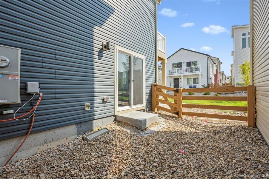 Exterior details and patio area of a home in , Commerce City (Image 2). Exterior details and patio area of a home in , Commerce City (Image 2).