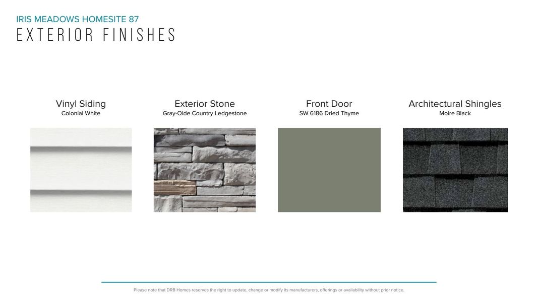 Sample of building materials used in homes in Iris Meadows, Moore (Image 34). Sample of building materials used in homes in Iris Meadows, Moore (Image 34).
