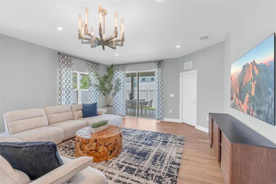 Furnished interior view inside a new home in Bella Terra, Clermont (Image 44).