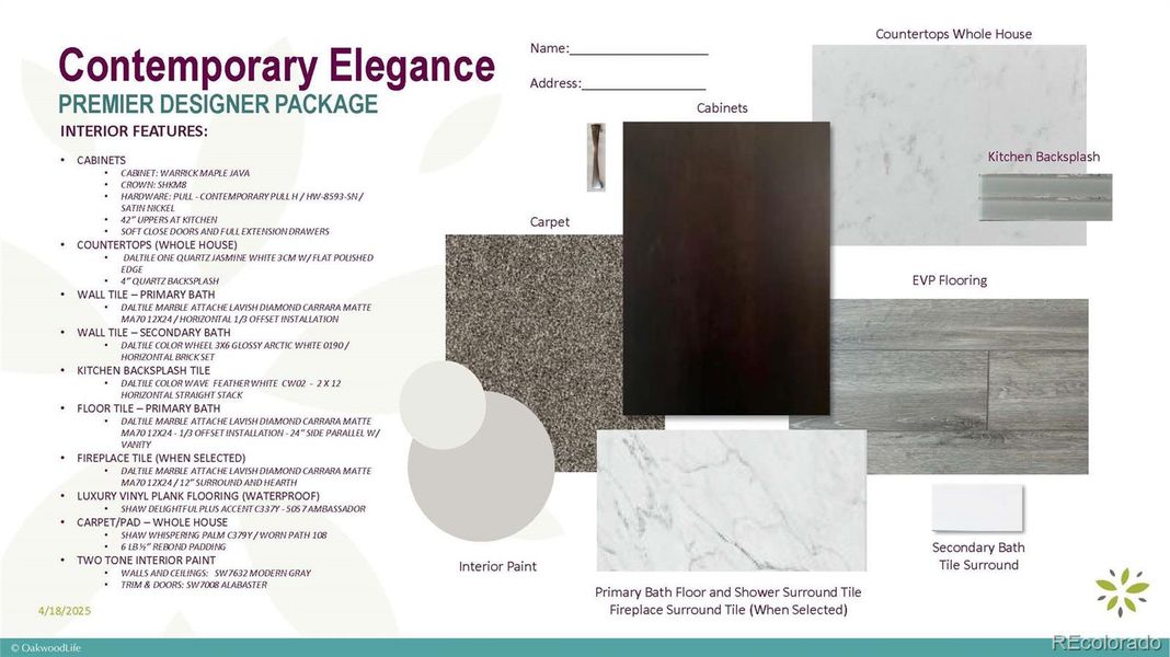 Sample of building materials used in homes in , Aurora (Image 15).