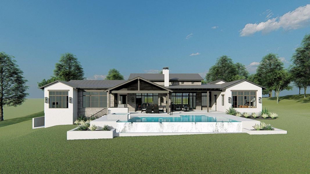 Exterior details and patio area of a home in , Dripping Springs (Image 3).